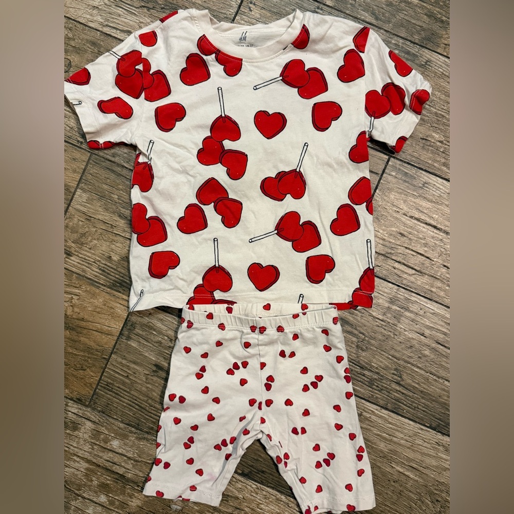 H&M Red Heart Kids set